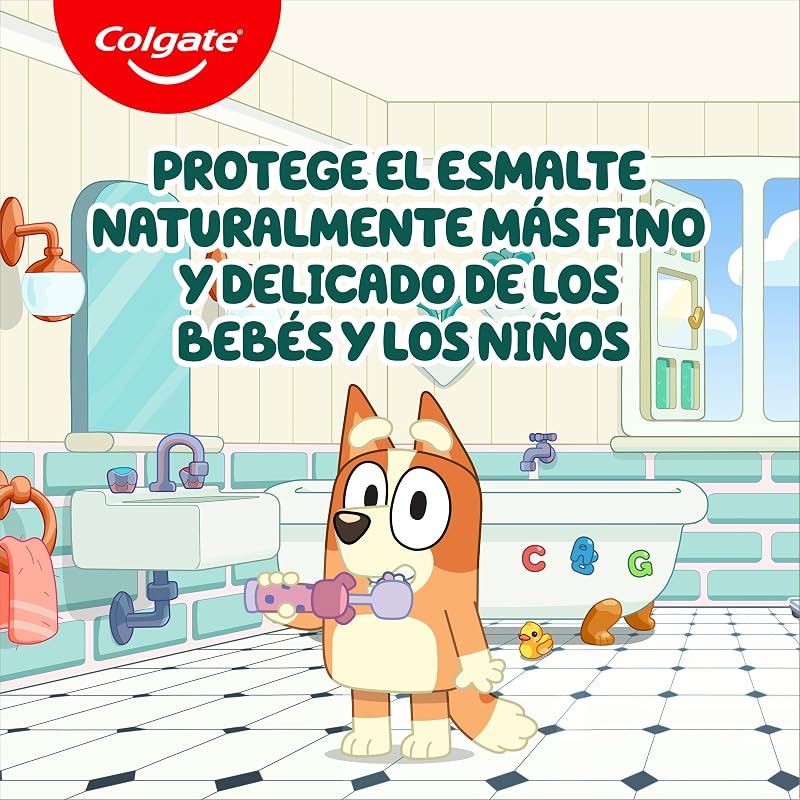 Kids Bluey, Pasta Dientes Infantil Fresa 0-5 Años, 12x50 ml