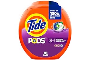 Tide PODS Laundry Detergent Soap Pods, Spring Meadow, 81 count