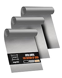 3 Pack Oven Liners for Bottom of Oven, 17x25" Large