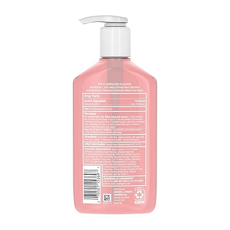 neutrogena grapefruit exfoliating face wash