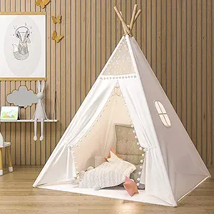 Teepee Tent for Kids Indoor Tents with Mat