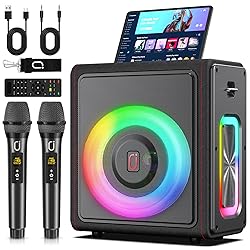 Karaoke Machine, Portable Bluetooth 5.3 Speaker