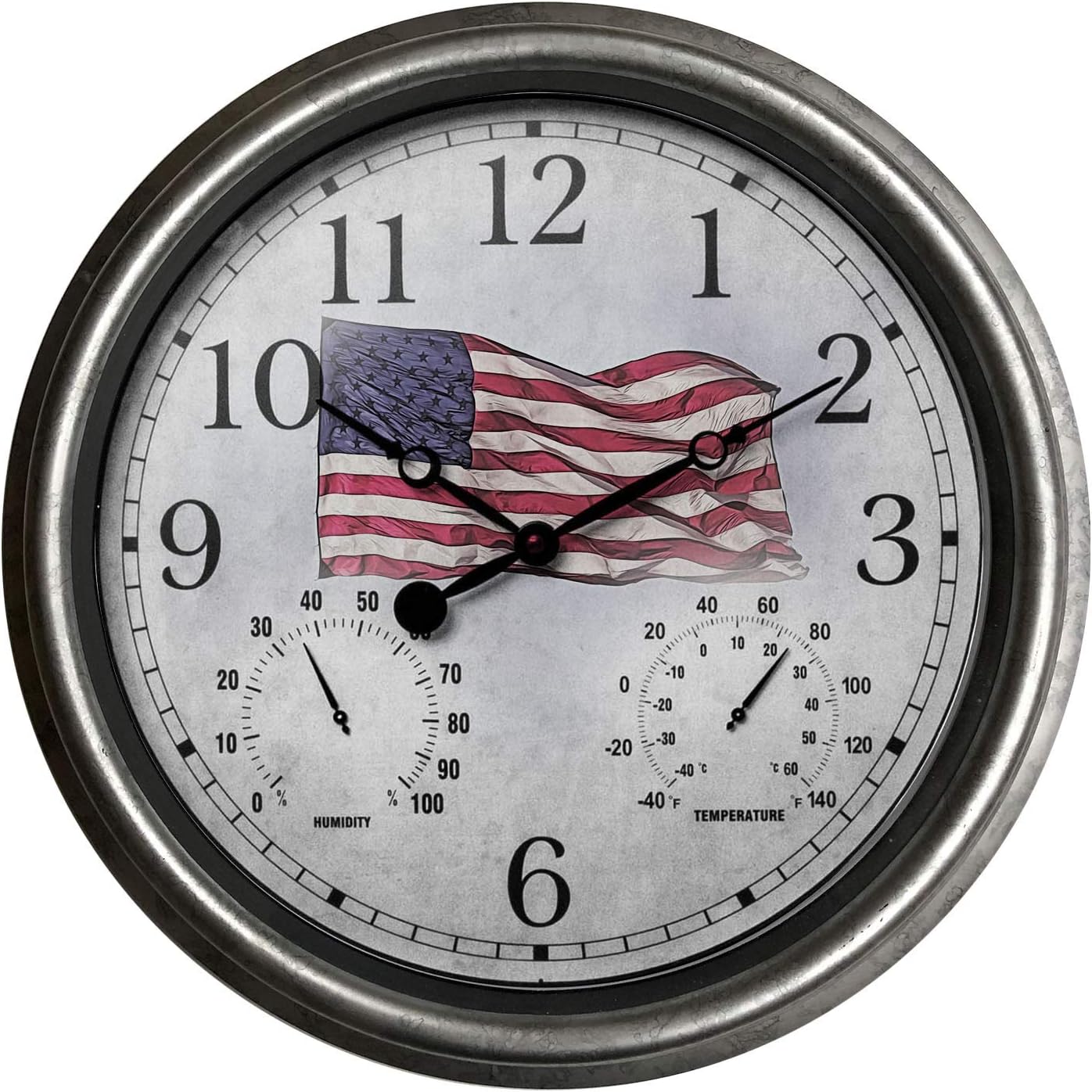 Headwind 15" Indoor/Outdoor Galvanized ClockFlag, 850