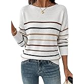 Acelitt Womens Casual Lightweight Long Sleeve Crewneck Knit Shirts Tops, S-XXL