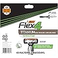 BIC Flex 4 Sensitive Disposable Razors For Men, For a Smooth, Ultra-Close and Comfortable Summer Shave, 10 Piece Disposable Razor Set