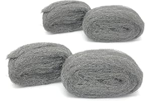 ALABROCON Steel Wool Fill Fabric DIY Kit, Coarse Wire Wool Hardware Cloth, Gap Blocker, Keep Mice Away from Holes/Siding/Pipeline/Vents in Garden, House, 4 Pack × 10FT