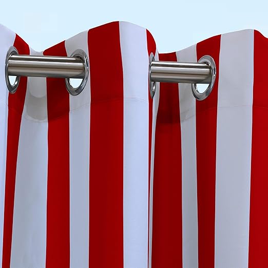 Amazon Com Outdoor Decor Coastal Grommet Panel Outdoor Curtains