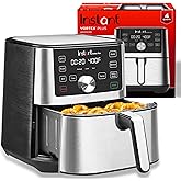 Instant Vortex Plus 4QT Air Fryer, Custom Program Options, 6-in-1 Functions Crisps, Broils, Roasts, Dehydrates, Bakes, Reheat