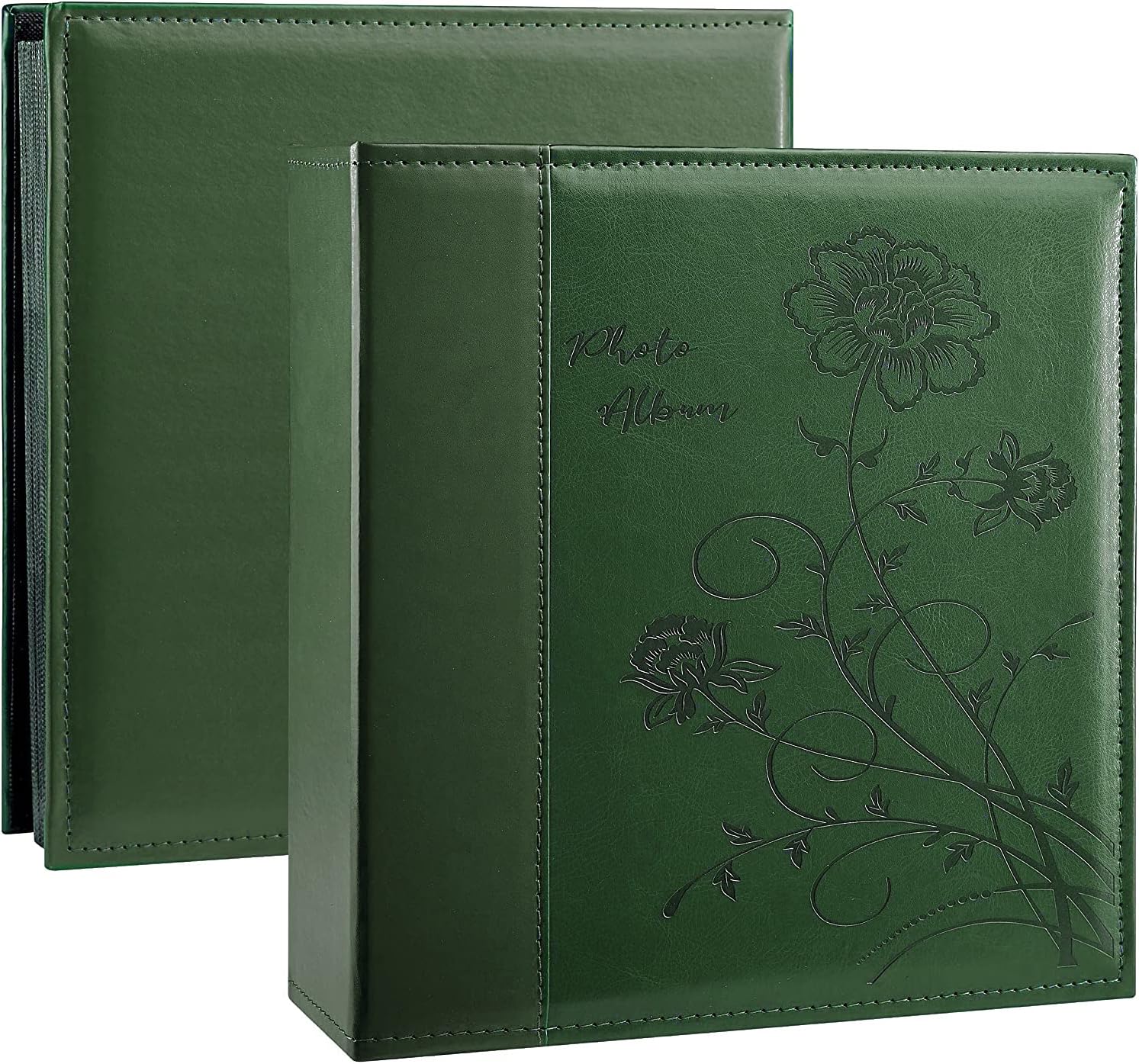 Photo Albums, Frames & Accessories - Artmag 600 4x6 Photo Picutre Album, Extra Large Capacity Leather Cover Photo Albums Holds 600 Horizontal and Vertical 4x6 Photos for Wedding Family (Dark Green)