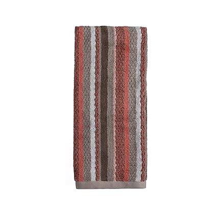 Amazon.com: Saturday Knight SKL Home Coral Stripe Garden Hand Towel