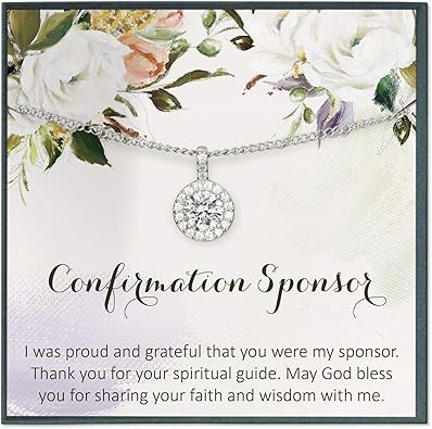 Amazon.com: Grace of Pearl - Patrocinador de confirmación para mujeres, patrocinadores católicos regalos para patrocinadores, regalo: Jewelry