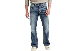 Silver Jeans Co. Men's Zac Relaxed Fit Straight Leg Jean - Legacy