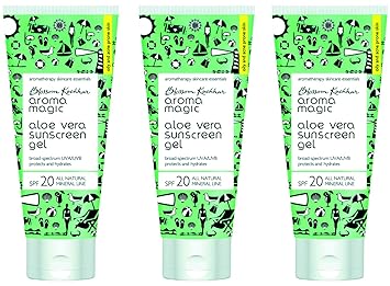 Aroma Magic Aloe Vera Sunscreen Gel (Pack Of 3) 100ml