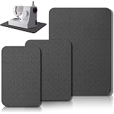 Drydiet 3 Pcs Sewing Machine Muffling Mat Pedal Mat Sewing Machine Pad No Slip Rubber Stay in Place Mats for Calms Vibration(Black,15 x 20 Inch,14 x 9 Inch,14 x 11 Inch)
