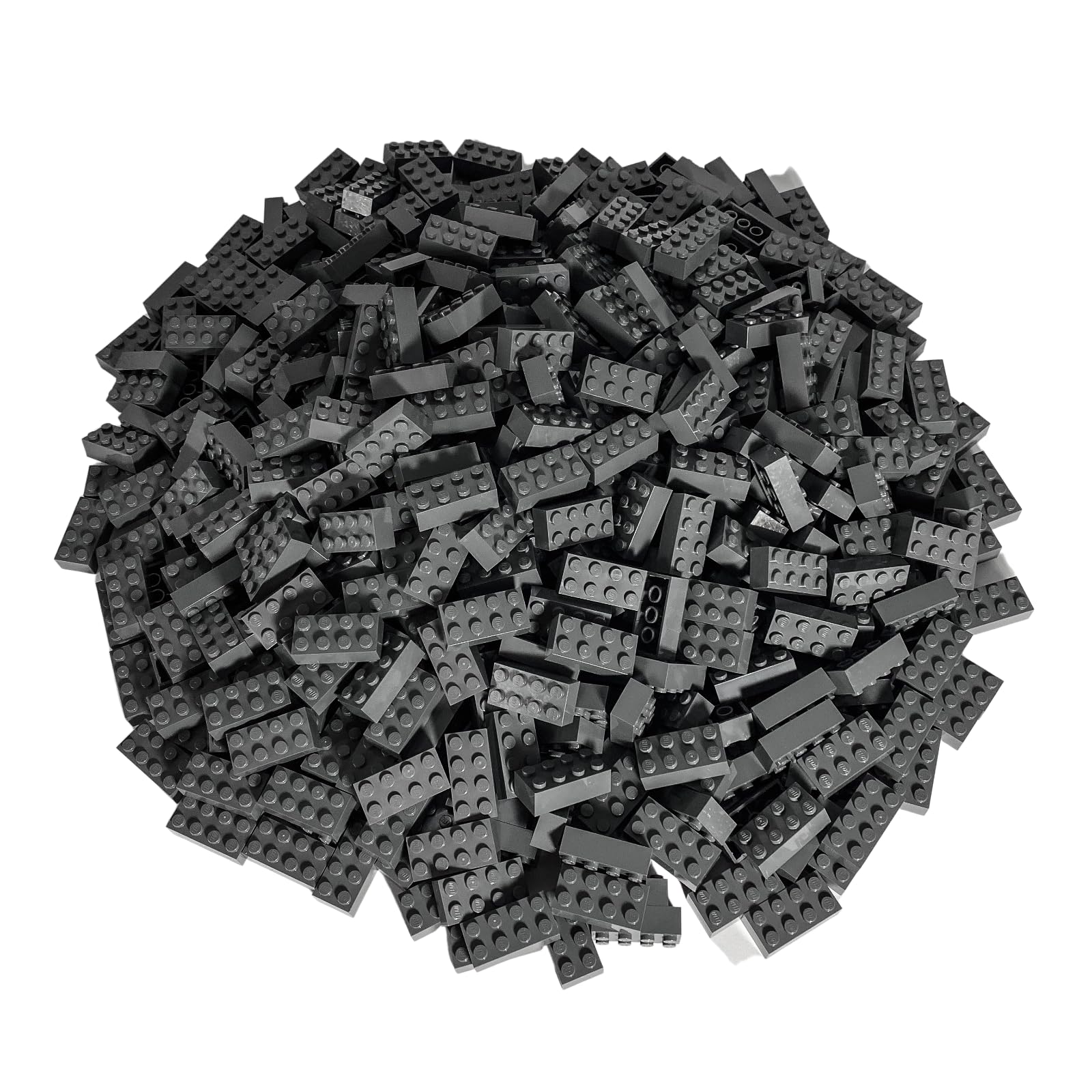LEGO Classic Pack of 100 2 x 4 Stones with Stone Separator (Dark Grey)