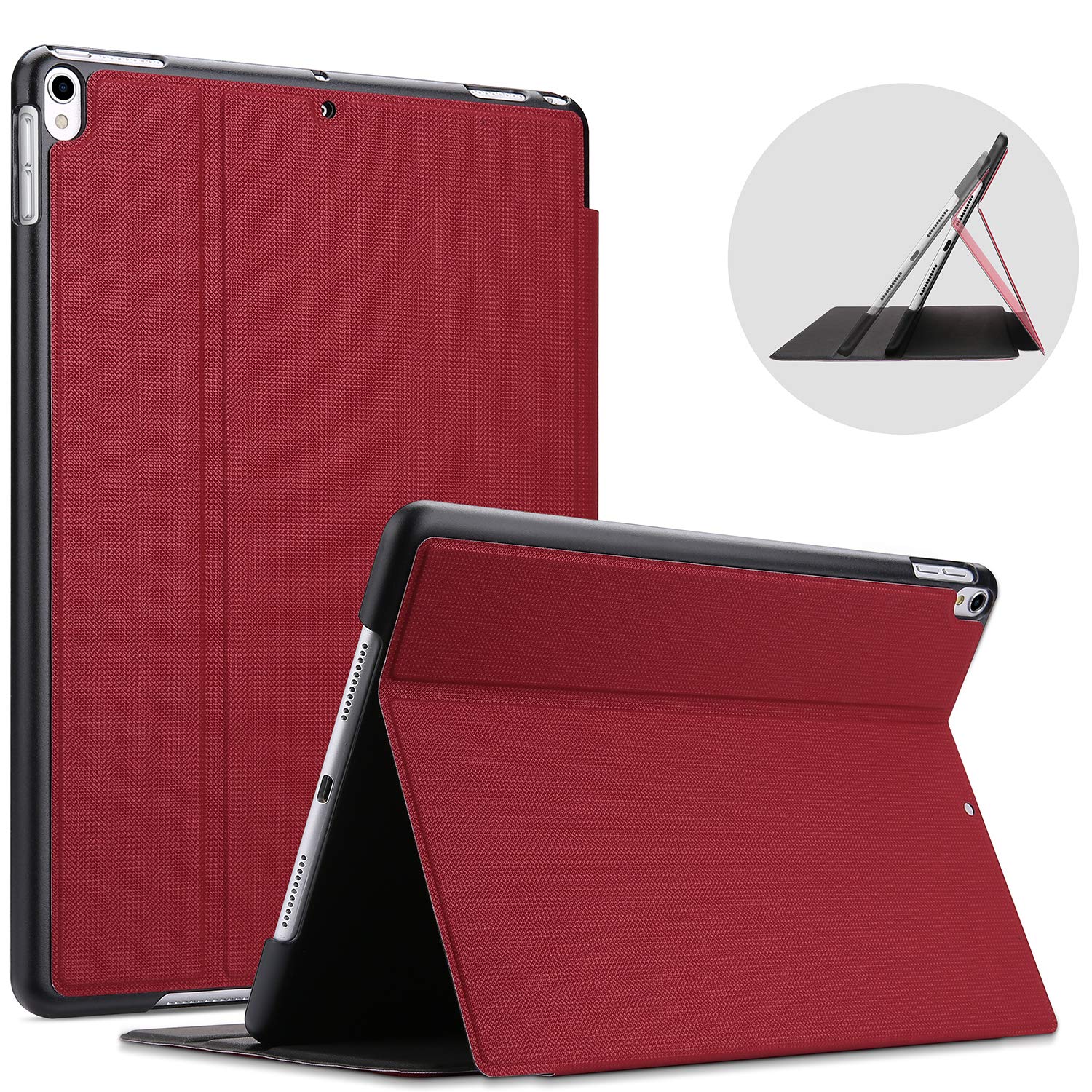 ProCase iPad Air 3 10.5" 2019 / iPad Pro 10.5 2017 Case, Slim Stand Protective Folio Case Smart Cover for iPad Air 10.5" (3rd Gen) 2019 / iPad Pro 10.5" 2017 -Red