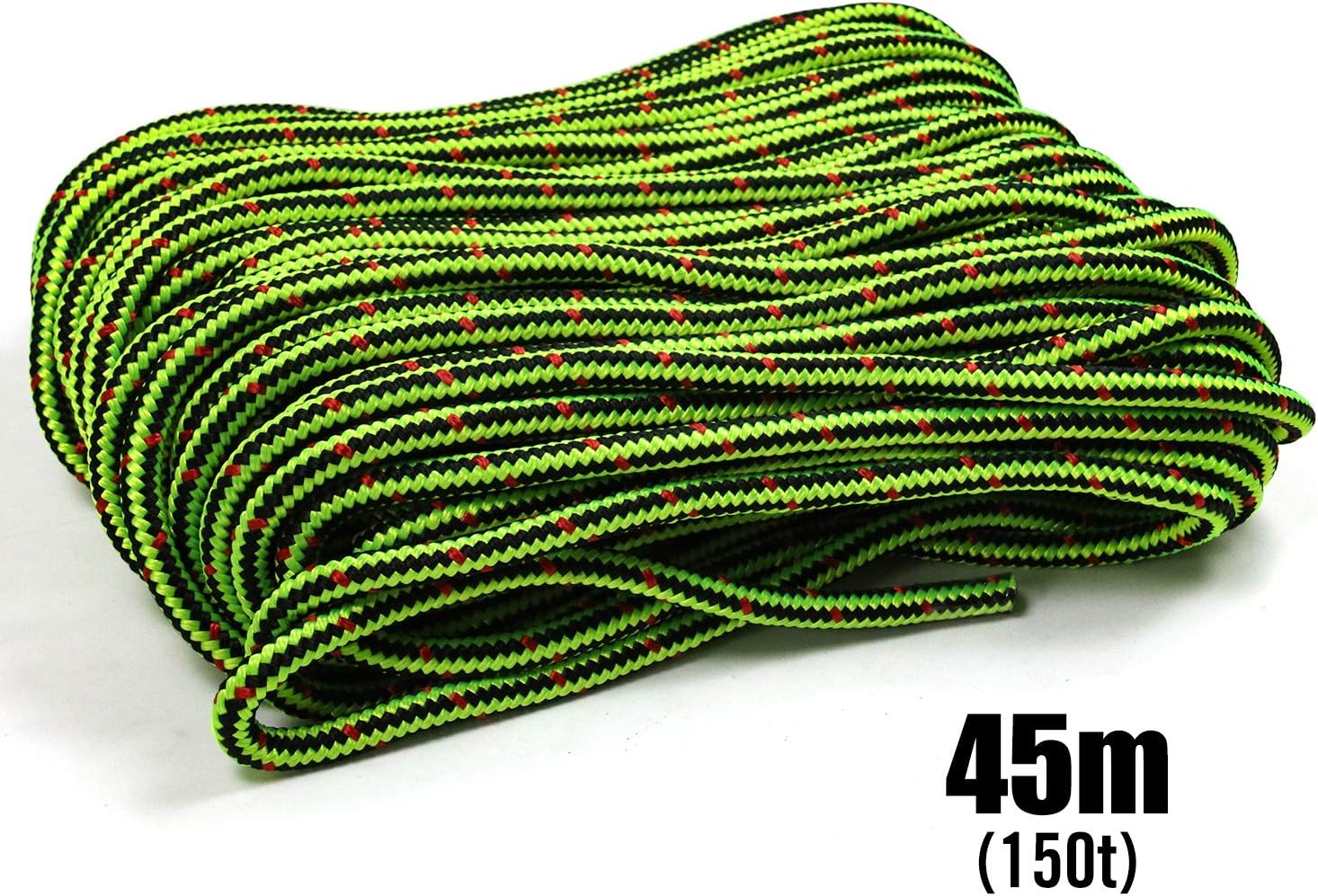 Perantlb Double Braid 1/2" 3/7" 150 ft 16-Strand Polyester Arborist Climbing Rope, Climbing Equipment Fire Rescue Parachute Rope, Boat Rope, Pre-Shrunk, Heat Stabilized