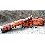 Modern Design Nautical Antique Brass DOLLOND Spyglass Telescope with Leather Box A