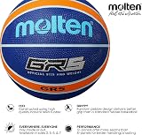 Molten GR Premium Rubber Basketball BGR5-NOR Size 5 Blue Orange Indoor/Outdoor view 2