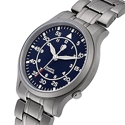 BERNY Men's Titanium Watch Japanese Sweep Second
