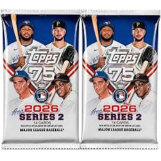 2026 Topps Series 2 Baseball Trading Card Value Bundle, 2 Exclusive Factory Sealed MEGA Foil Packs, 28 Cards Total, MLB Trading Cards for Collectors - View 7