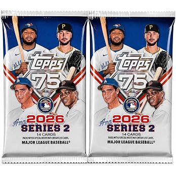 2026 Topps Series 2 Baseball Trading Card Value Bundle, 2 Exclusive Factory Sealed MEGA Foil Packs, 28 Cards Total, MLB Trading Cards for Collectors - View 8
