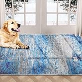 COMSLE Door Mat Soft Absorbent Indoor Front Entryway Rug Machine Washable Entrance Mats for Muddy Paws Non Slip Throw Rugs 20" x 32" Doormat for Inside Foyer Bedroom - Blue