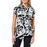 Karl Lagerfeld Womens Multi Collared Essential Side Tie Buttom Down