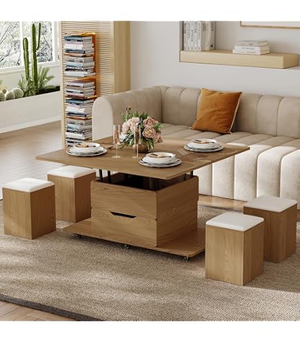 Amazon.com: KEIKI Expandable Desktop Lift Top Nesting Coffee Table