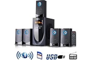 beFree Sound BFS-520 Surround Sound Home Stereo, Black