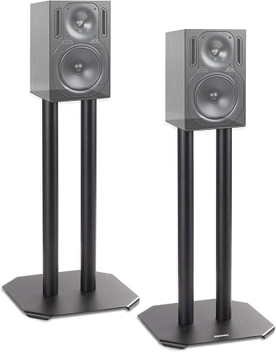 Duronic SPS1022/40 Speaker Stands 40cm Hi-Fi Stereo Sand Fillable Cones