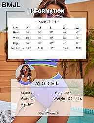 BMJL Women's High Waisted Bikini Sets Sporty Two