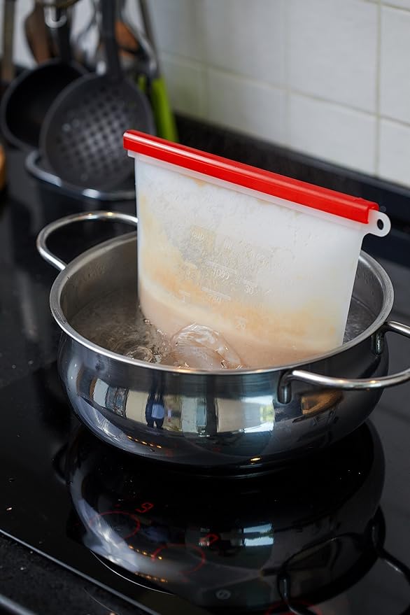 Bolsas de silicona reutilizables para almacenamiento de alimentos ...