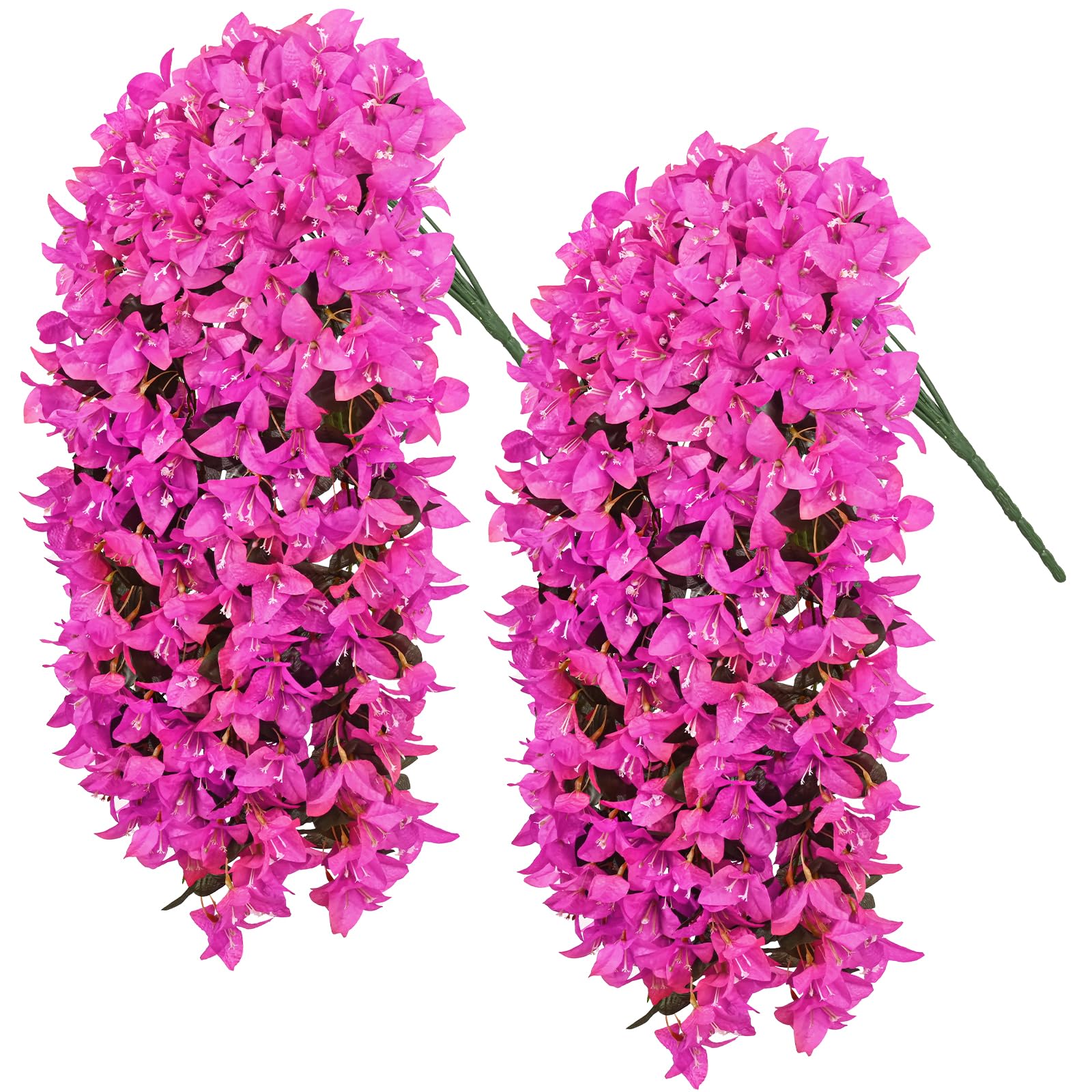 Siyaluens 2Pcs UV Resistant Artificial Flowers for
