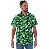 Star Wars Men's Millennium Falcon and R2-D2 Tropical Hawaiian Shirt