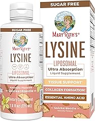 Vegan Lysine Supplement by MaryRuth's | Ultra Absorption | Lysine 500mg | Collagen Formation Support | Immune Support Supplem