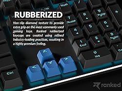 Ranked Rubber Keycap Set | Double Shot Translucent