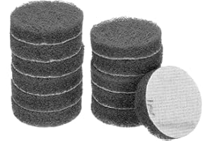HARFINGTON 12pcs Scrubber Scouring Pads 1200 Grits 2 Inch Drill Power Brush Hoop and Loop Surface Conditioning Disc Drill Scu