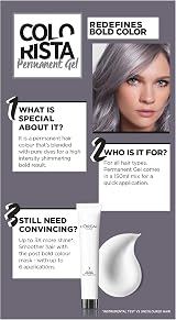 L'Oréal Colorista Permanent Gel Hair Dye Smokey Grey 3x Shine view 5