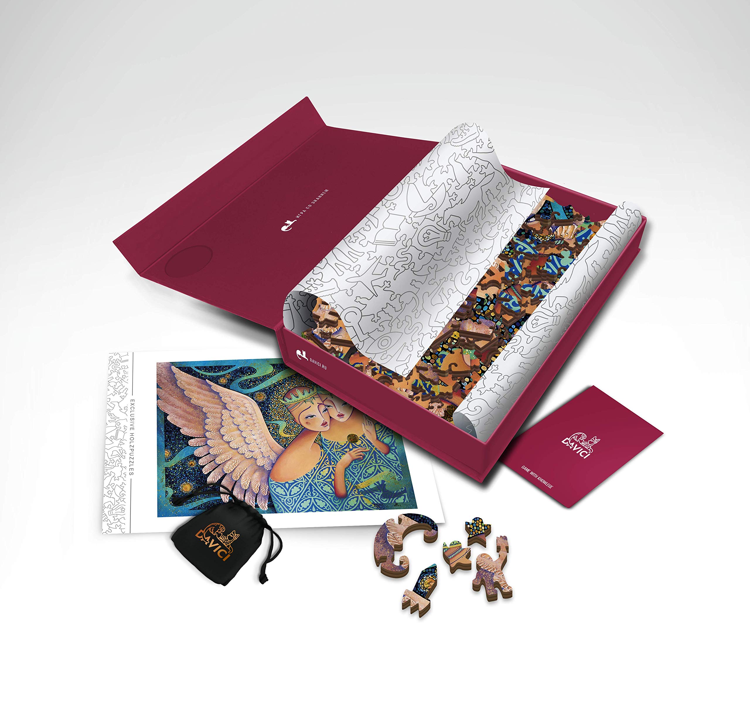 DAVICI Wooden Puzzle for Adults and Children, Unique Puzzle for the Whole Family, 190Pieces, Collection 3 - The Star Birth