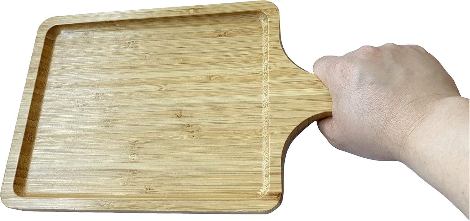 Bamboo Wooden Serving Board for Cheese Platters Tapas Dishes Small