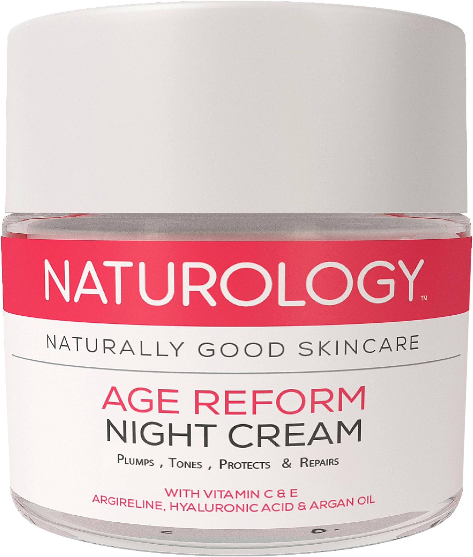 Naturology Night Cream – Best Natural Face Moisturiser & Anti Wrinkle Cream – Superior Anti Aging Formula With Argireline – Vitamin C - Rose Hip – Hyaluronic Acid