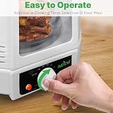 Nutrichef Vertical Rotisserie Oven 10L Shawarma Kebab Maker Kit White view 4