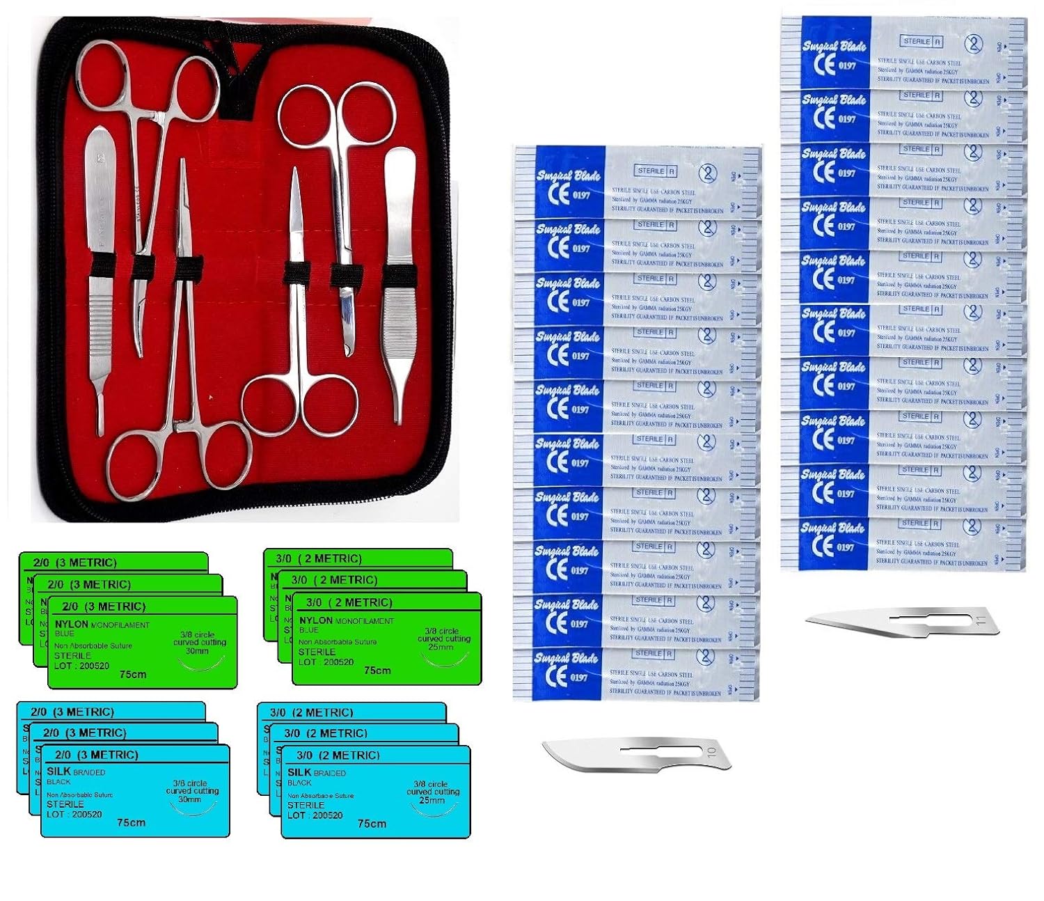 Suture Practice Kit for Training Medical Students, 39