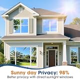 Lifetree Reflective One Way Window Film Privacy Blue 44.5x200cm view 2