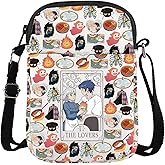 TIIMG Japan Anime Lover Gift Cartoon Movie Inspired Soot Gift Japaness Anime Calcifer Goldfish Crossbody Bag