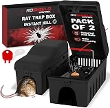 ROSHIELD 2X Rat Trap Killer Box Pack Home Garden Safety Box view 1