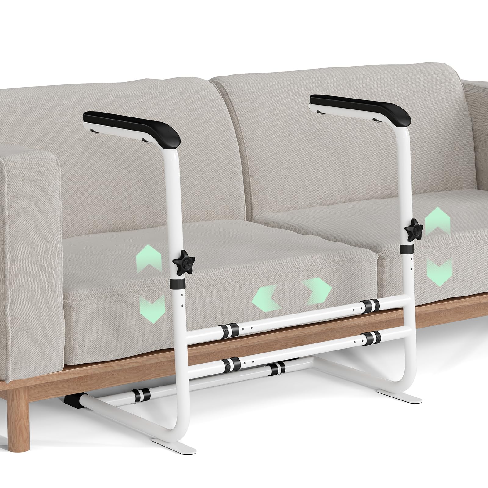 Photo 1 of Kokorona Couch Stand Assist Aid for Elderly, Height & Width Adjustable Sofa Chair Lift Assist Devices Sit to Stand, Non-Slip Couch Handles Chair Assist, 450LBS Sofa Lift Heavy Duty Support Chair Rail