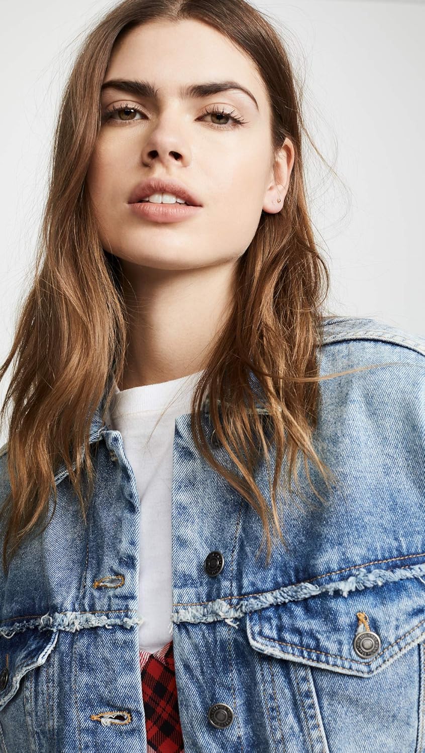 free people bedford cotton cropped denim jacket