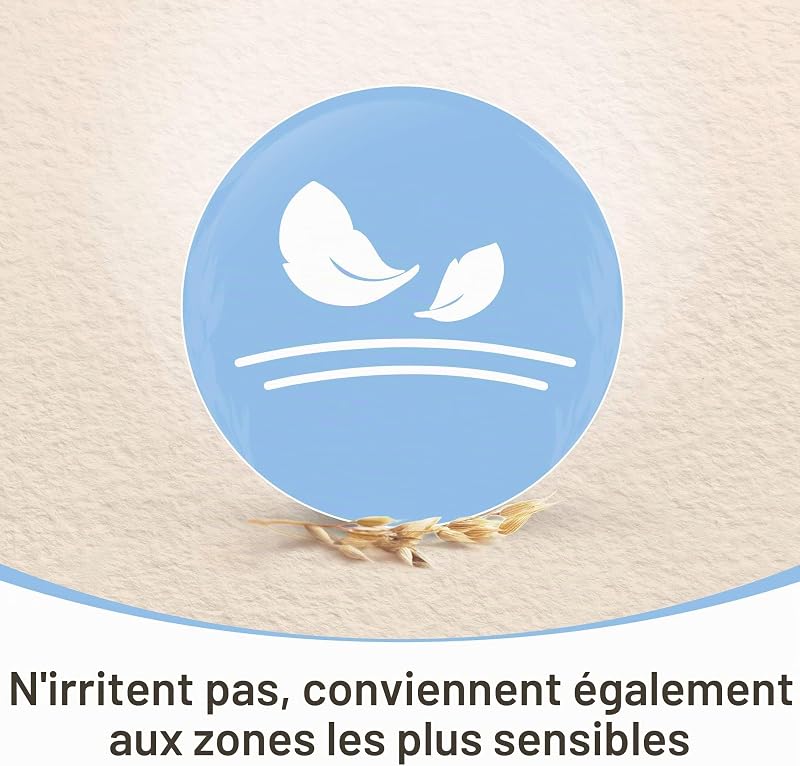 Daily Care Lingettes à l'extrait d'avoine et d'aloès, 72 lingettes